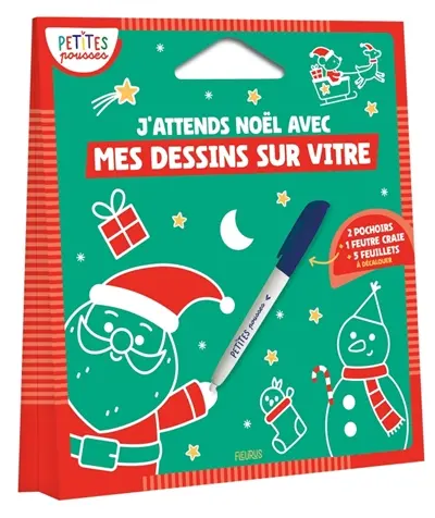 J'attends Noël avec mes dessins sur vitre : dès 3 ans J'attends Noël avec mes dessins sur vitre : dès 3 ans