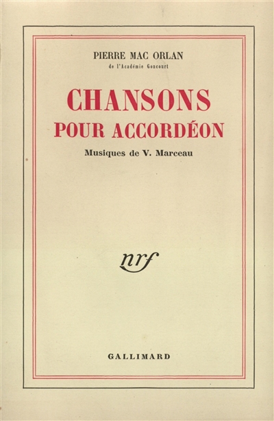 Chansons pour accordéon