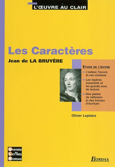 Les caractères, Jean de La Bruyère