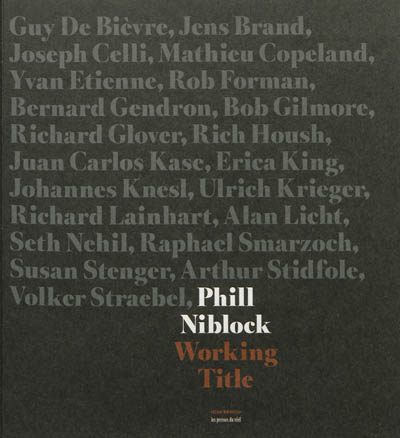 Phill Niblock : working title