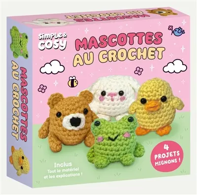 Mascottes au crochet : 4 projets mignons !