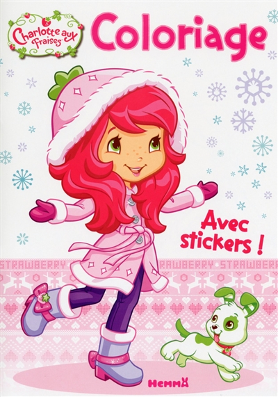 Charlotte aux fraises : coloriage avec stickers !