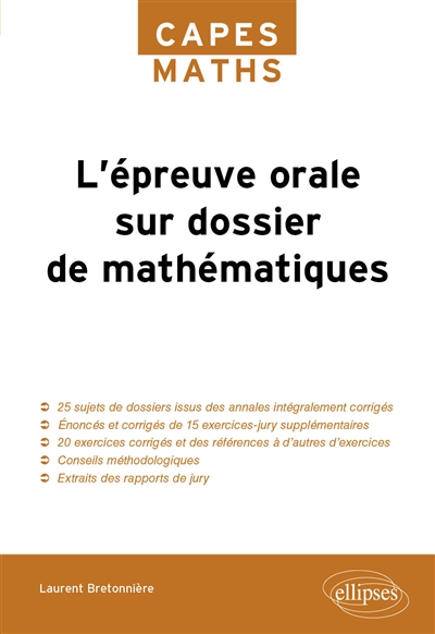 L'épreuve orale sur dossier de mathématiques