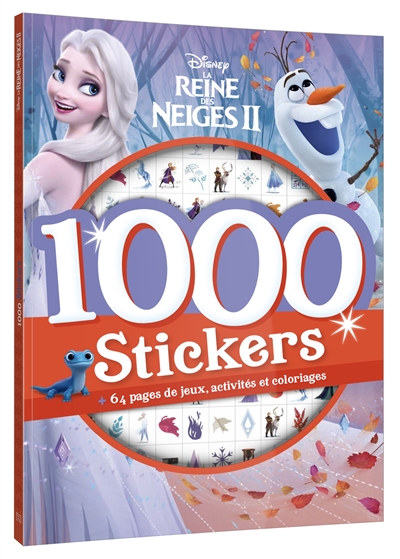 La reine des neiges II : 1.000 stickers d'hiver : + 64 pages de jeux, activités et coloriages