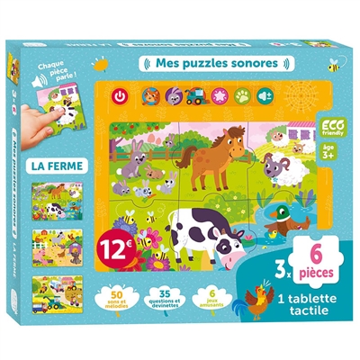 MES PUZZLES SONORES : LA FERME