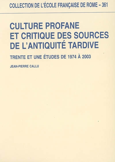 Culture profane et critique...