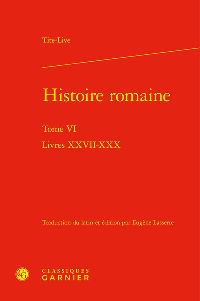 Histoire romaine. Vol. 6. Livres XXVII-XXX
