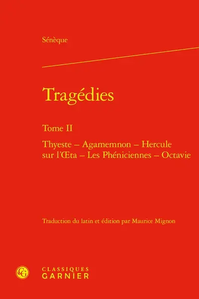 Tragédies. Vol. 2