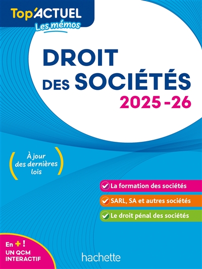 Droit des sociétés : 2025-2026