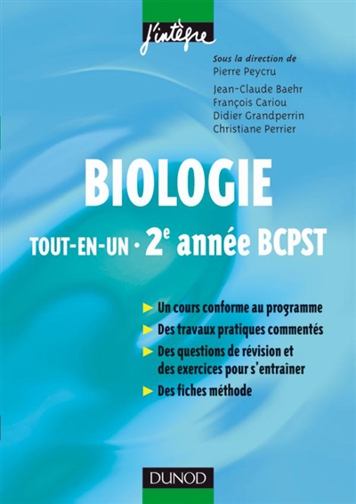 Biologie tout-en-un 2e année BCPST