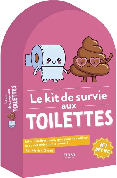 Le kit de survie aux toilettes : infos insolites, jeux, quiz pour se cultiver et se détendre sur le trône !