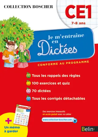Je m'entraîne en dictées, CE1 7-8 ans