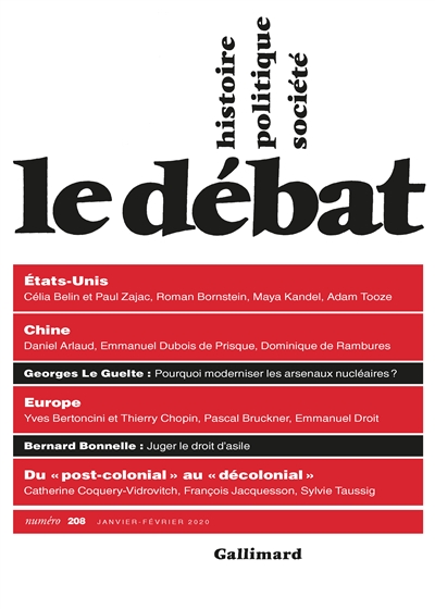 Débat (Le), n° 208