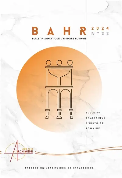 Bulletin analytique d'histoire romaine, n° 33