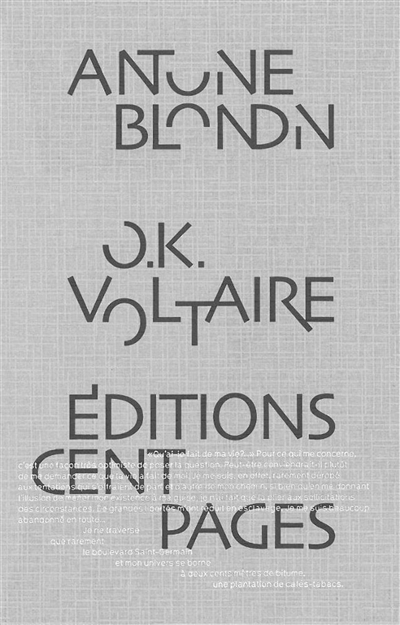 O.K. Voltaire