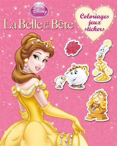 La Belle et la Bête : coloriages jeux stickers