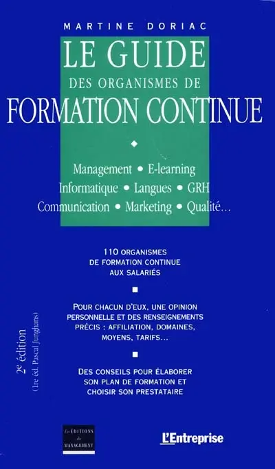 Le guide des organismes de formation continue