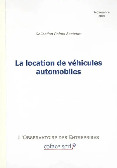 La location de véhicules automobiles