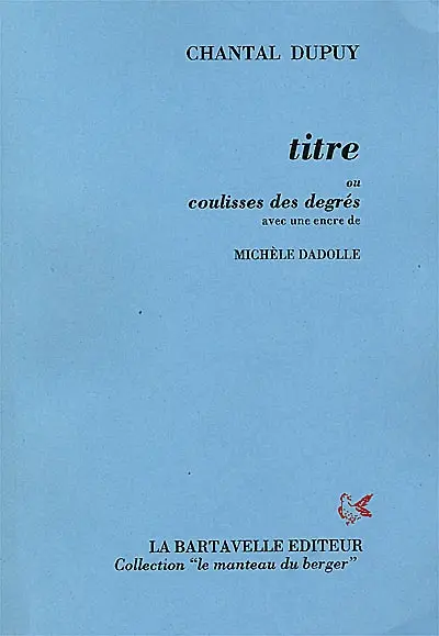 Titre ou Coulisses des degrés