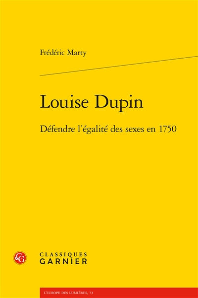 Louise Dupin : défendre l'égalité des sexes en 1750