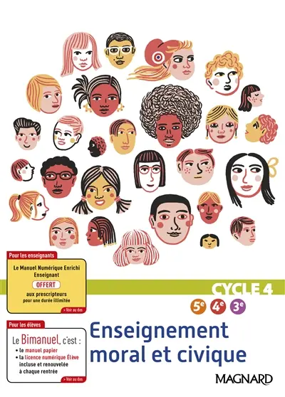 Enseignement moral et civique cycle 4, 5e, 4e, 3e : bimanuel