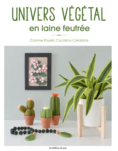Univers végétal en laine feutrée