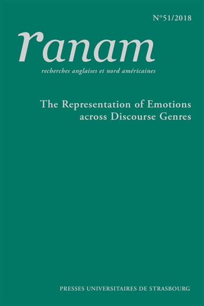 Ranam, n° 51. The representation of emotions across discourse genres