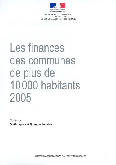 Les finances des communes de plus de 10.000 habitants en 2005
