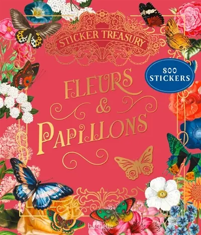 Stickers Treasury : fleurs et papillons