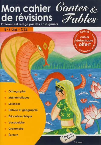 Mon cahier de révisions contes & fables, CE2, 8-9 ans