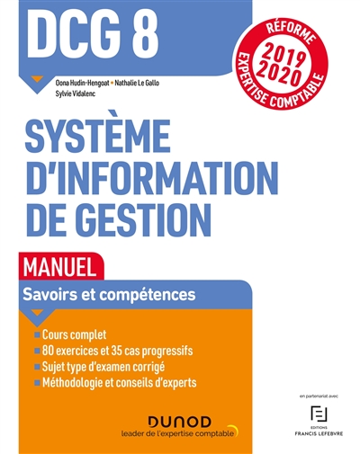 DCG 8, système d'information de gestion : manuel : réforme expertise comptable 2019-2020
