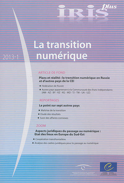 IRIS plus, n° 1 (2013). La...