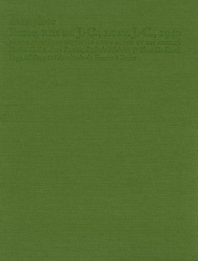 Anastylose : Rome, XIII av. J.-C., IX av. J.-C., 1942 : farce archéologique en deux actes et un aparté