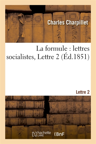 La formule : lettres...