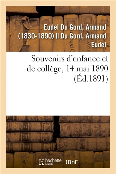 Souvenirs d'enfance et de...