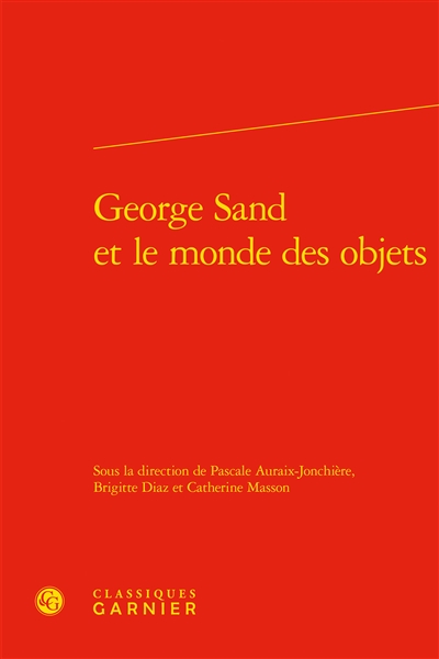 George Sand et le monde des objets