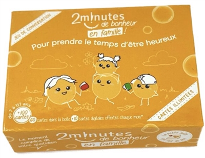 2 minutes de bonheur en famille ! : pour prendre le temps d'être heureux : jeu de conversation