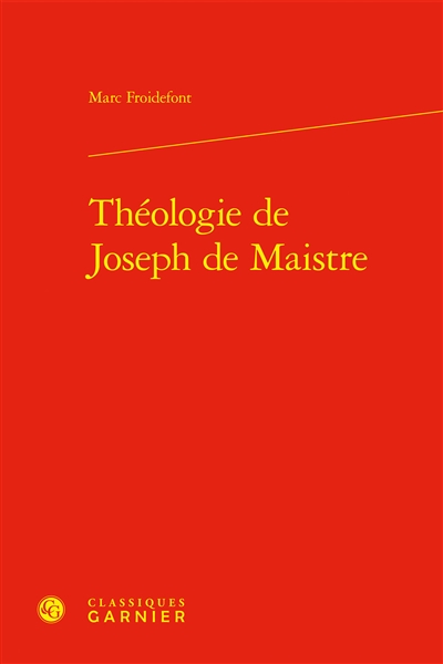 Théologie de Joseph de Maistre
