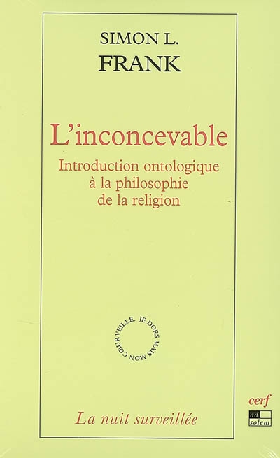 L'inconcevable : introduction ontologique à la philosophie de la religion