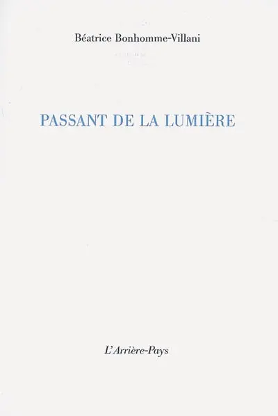 Passant de la lumière