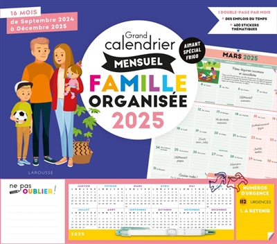 Grand calendrier mensuel...