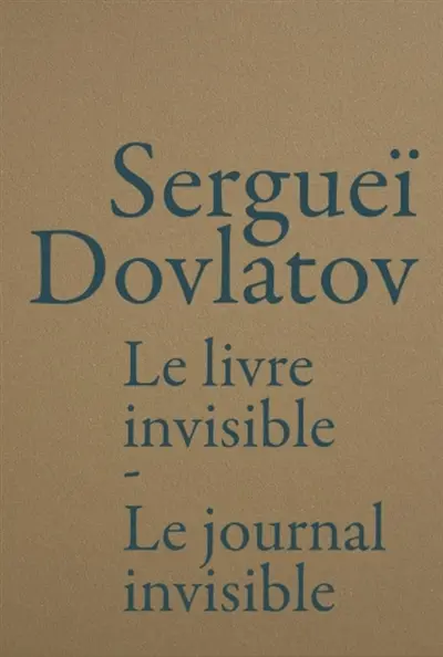 Le livre invisible. Le journal invisible