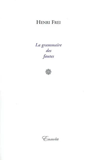 La grammaire des fautes
