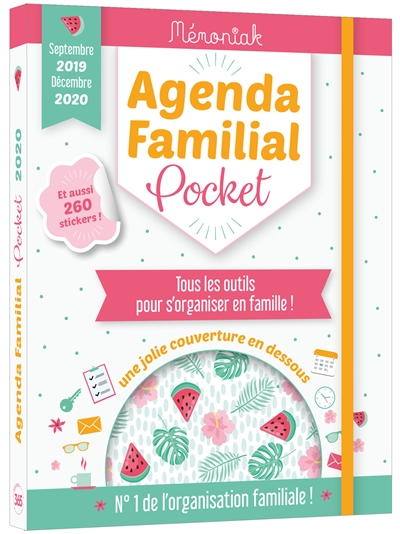 Agenda familial pocket Mémoniak : septembre 2019- décembre 2020