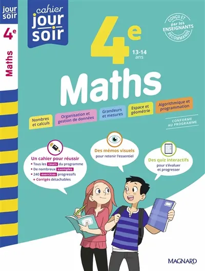 Maths 4e, 13-14 ans : conforme au programme