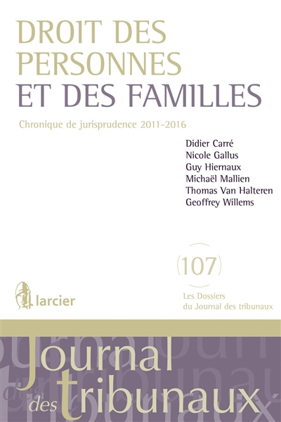 Droit des personnes et des...
