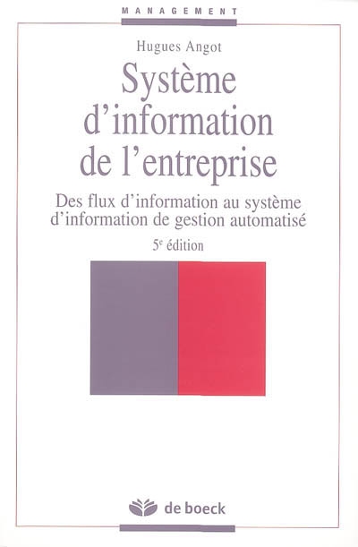 Système d'information de l'entreprise : des flux d'information au système d'information de gestion automatisé