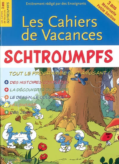 Schtroumpfs. Les cahiers de vacances CE2