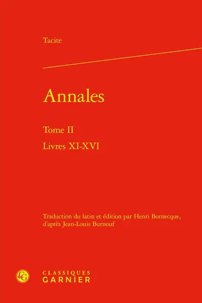 Annales. Vol. 2. Livres XI-XVI