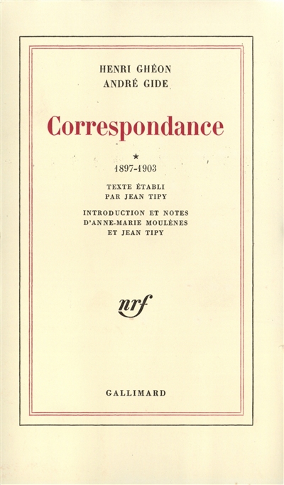 Correspondance, 1897-1944